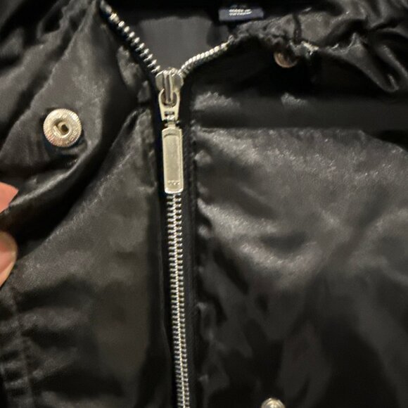 Land's End, Ladies Black, Angel Goose Down Long Coat, Size Medium 10-12 - Picture 5 of 10